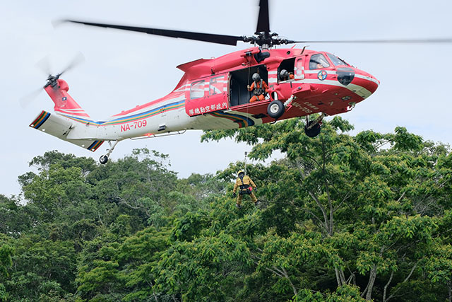 南投森林火災防救演習 中央及地方合作無間