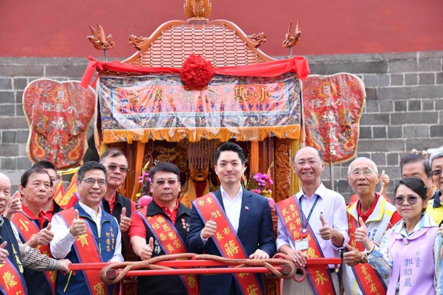 出席金面媽祖聖尊回鑾迎駕儀式 蔣萬安期盼臺北展現獨特的宮廟文化 ...