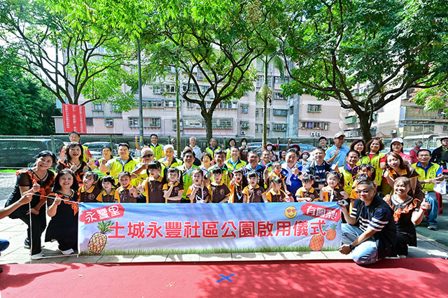 永豐里，有鳳梨！土城永豐公園挑戰攀爬網玩鳳梨溜滑梯