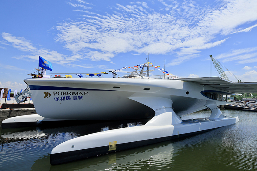 全球首艘淨零碳排船舶在高雄下水 展現臺灣綠色科技新里程