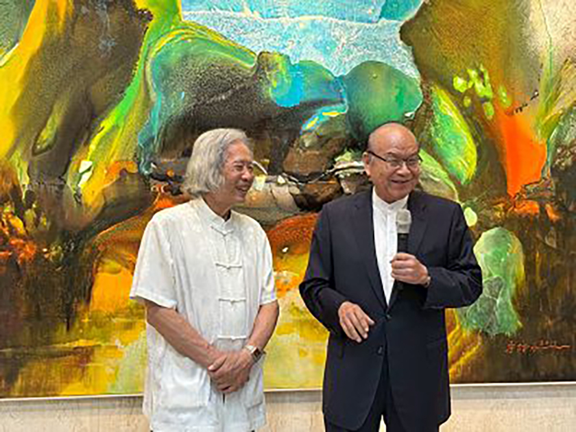 波光繪心抽象之美詹阿水八十創作個展開展典禮 高崇雲出席致詞 ... ...