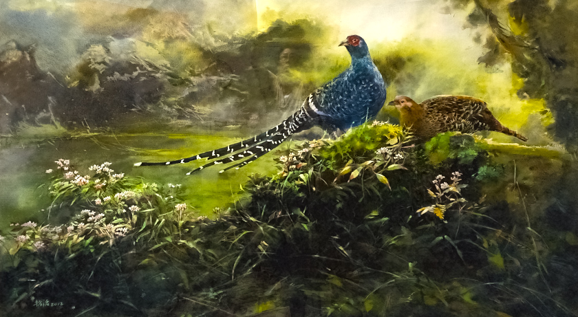 水彩畫藏品釋出｜李招治《情深》 以寫實功力詮釋土地深情